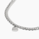 Load image into Gallery viewer, Bracciale con catene e ciondolo cuore
