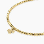 Load image into Gallery viewer, Bracciale dorato con ciondolo quadrifoglio
