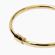 Bracciale bangle in acciaio dorato