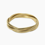 Load image into Gallery viewer, Bracciale dorato tubogas intrecciato
