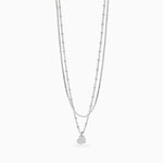 Load image into Gallery viewer, Girocollo con catene e ciondolo cuore
