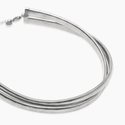 Girocollo con doppia catena tubogas