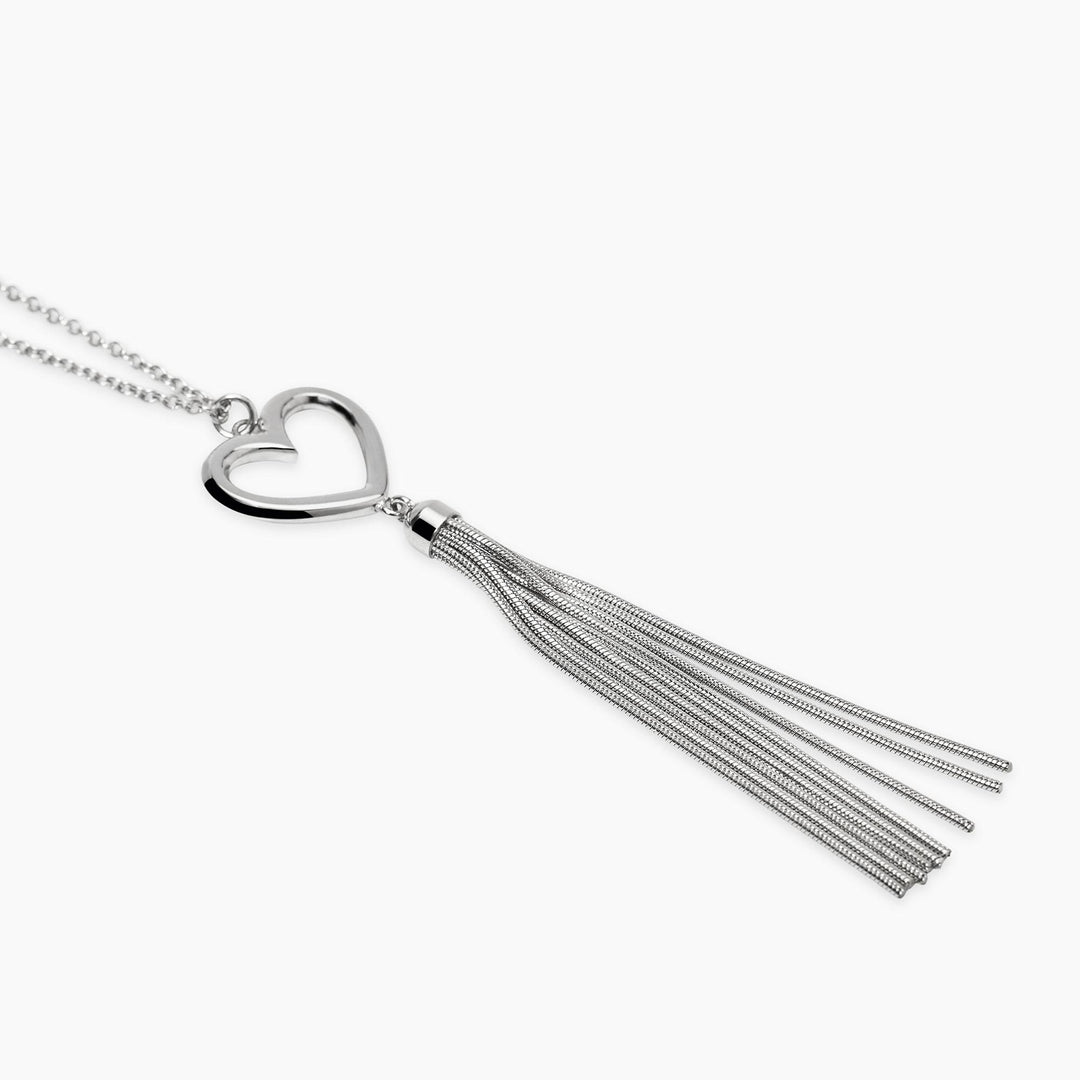 Collana con pendente cuore e catena