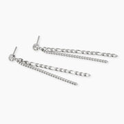 Orecchini con cristallo e catene