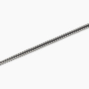 Kidult Bracciale con catene veneziane in acciaio e pelle 831133
