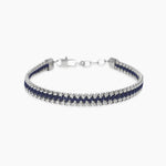 Load image into Gallery viewer, Kidult Bracciale con catene veneziane in acciaio e pelle 831134