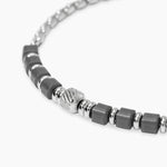 Load image into Gallery viewer, Bracciale in acciaio ed ematite
