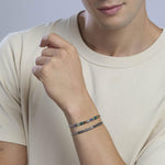 Load image into Gallery viewer, Bracciale in acciaio con pietre multicolor
