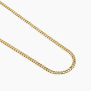 Collana dorata con catena groumette