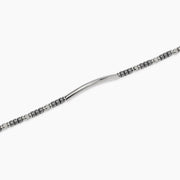 Bracciale in acciaio e ematite