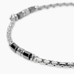 Load image into Gallery viewer, Bracciale in acciaio e ematite
