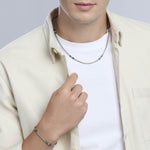 Load image into Gallery viewer, Bracciale in acciaio e ematite
