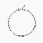 Load image into Gallery viewer, Bracciale in acciaio e ematite

