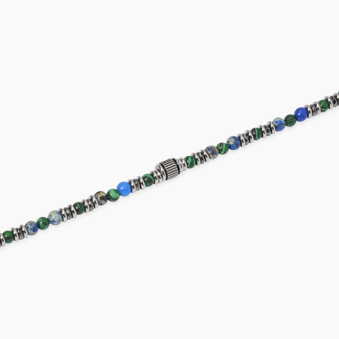 Bracciale in acciaio con pietre