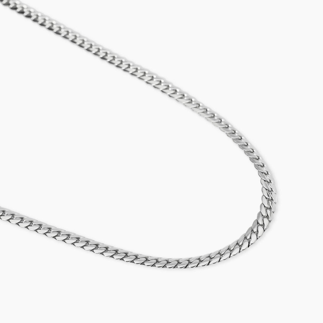 Kidult Collana in acciaio con catena groumette piatta 851069
