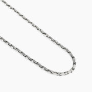 Collana con catena fancy in acciaio