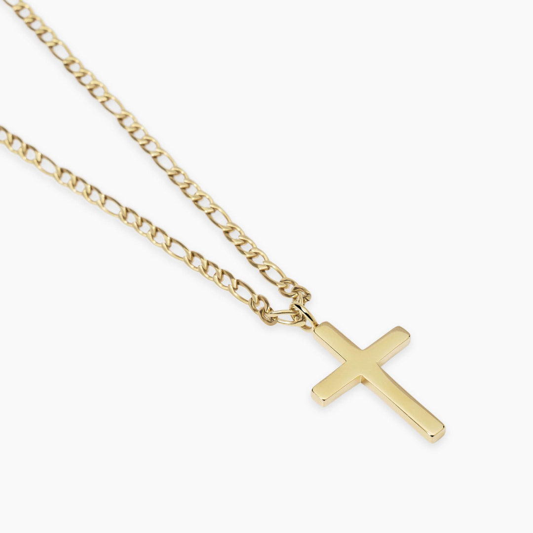 Collana dorata con croce