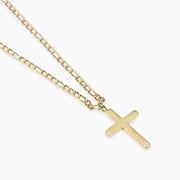 Collana dorata con croce
