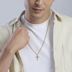 Load image into Gallery viewer, Collana dorata con croce
