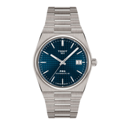 Tissot PRX 38mm Titanio T137.807.44.041.00 - bracciale e cassa acciaio - quadrante blu con datario