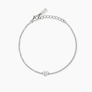 Mabina Bracciale con cuore e diamante lab-grown 534078