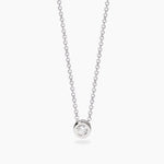 Load image into Gallery viewer, Mabina Girocollo con punto luce tondo in diamante lab-grown 553806