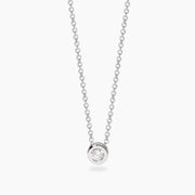 Mabina Girocollo con punto luce tondo in diamante lab-grown 553806