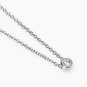 Mabina Girocollo con punto luce tondo in diamante lab-grown 553808