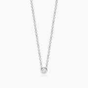 Mabina Girocollo con punto luce tondo in diamante lab-grown 553808