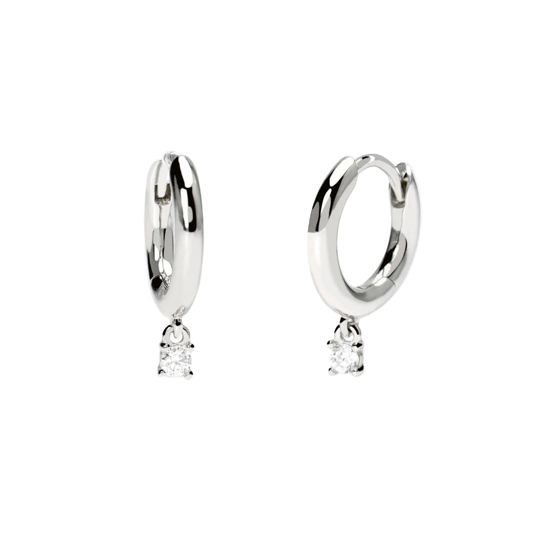 Mabina Orecchini a cerchio con pendente in diamante lab-grown 563895