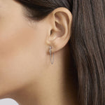 Load image into Gallery viewer, Mabina Orecchini a lobo con catena e diamanti 563897