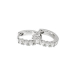 Load image into Gallery viewer, Mabina Orecchini a cerchio con diamanti lab-grown 563904
