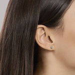 Load image into Gallery viewer, Mabina Orecchini a lobo tondi con diamanti lab-grown 563906