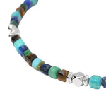 Load image into Gallery viewer, Mabina Bracciale regolabile in argento con pietre multicolor 534092