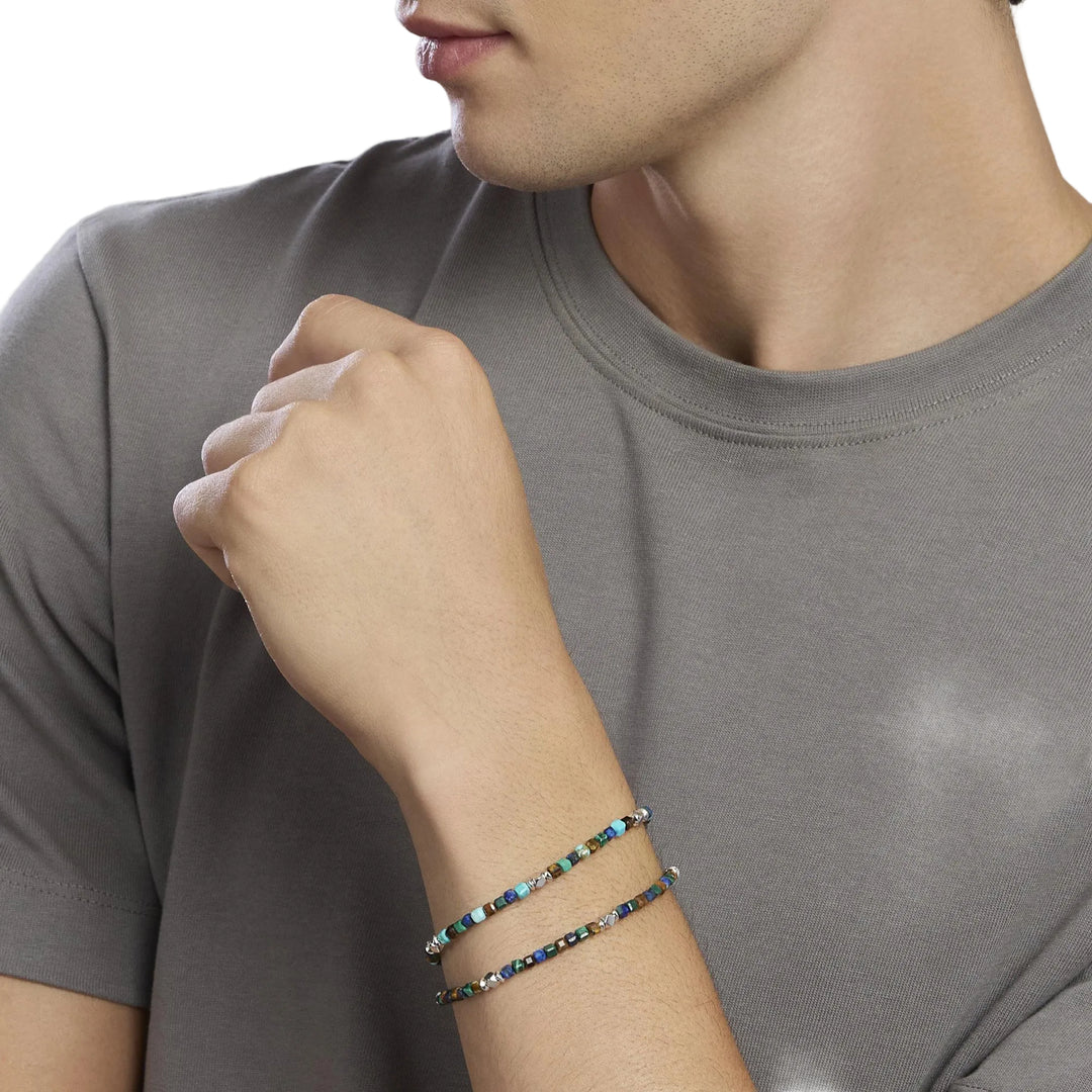 Mabina Bracciale regolabile in argento con pietre multicolor 534092