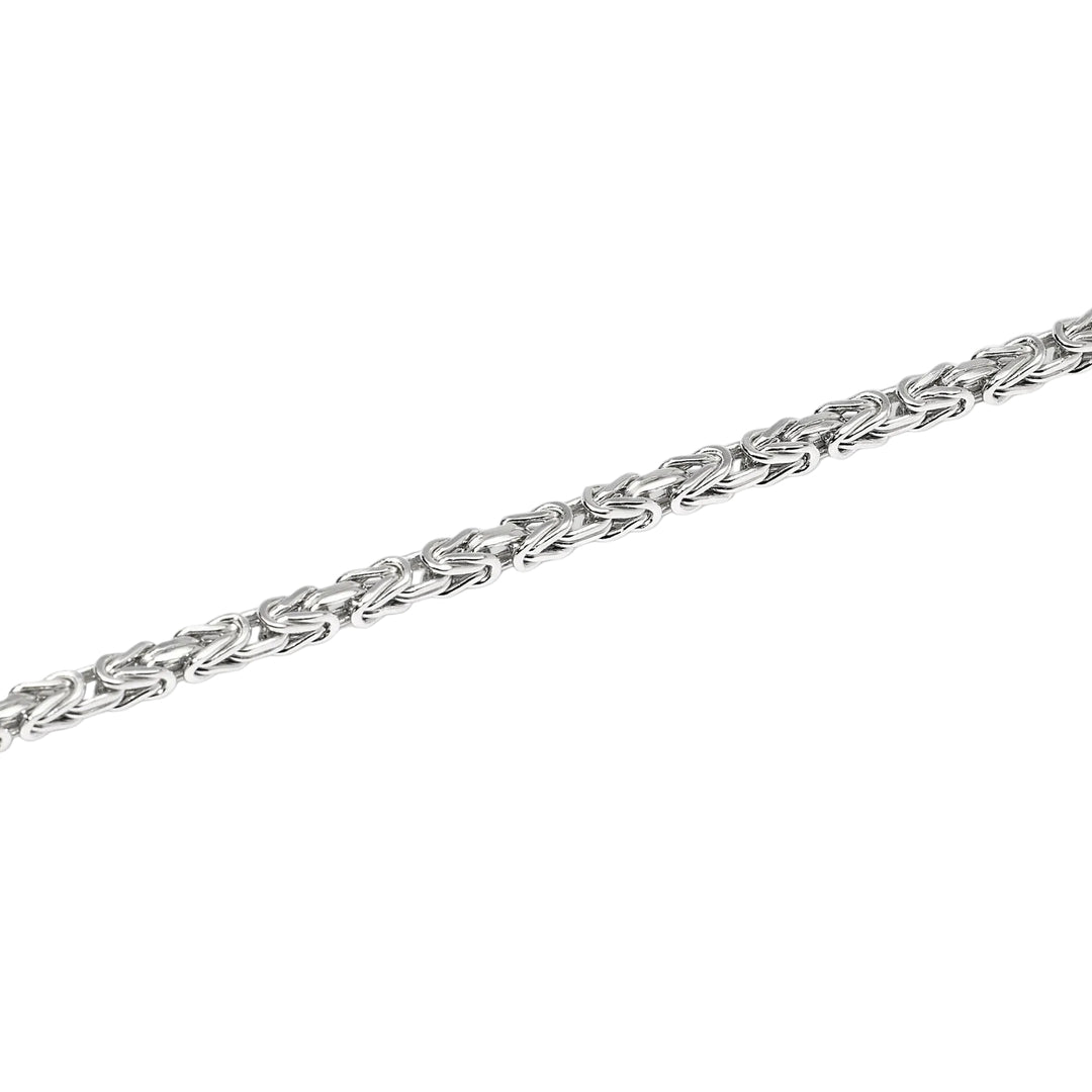 Mabina Bracciale da uomo in argento con catena bizantina 534093