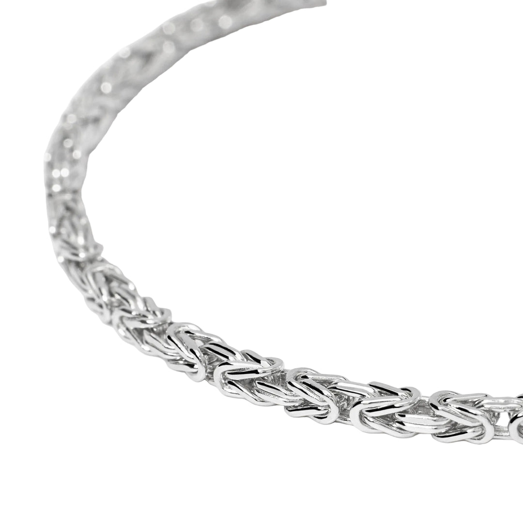 Mabina Bracciale da uomo in argento con catena bizantina 534093
