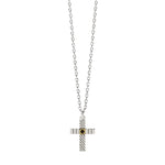 Load image into Gallery viewer, Mabina Collana argento con croce lucida e zircone 553818