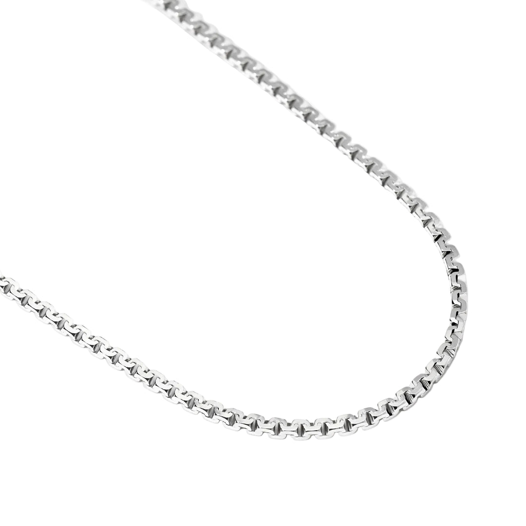 Collana argento con maglia greca