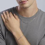Load image into Gallery viewer, Mabina Collana argento con maglia greca 553823