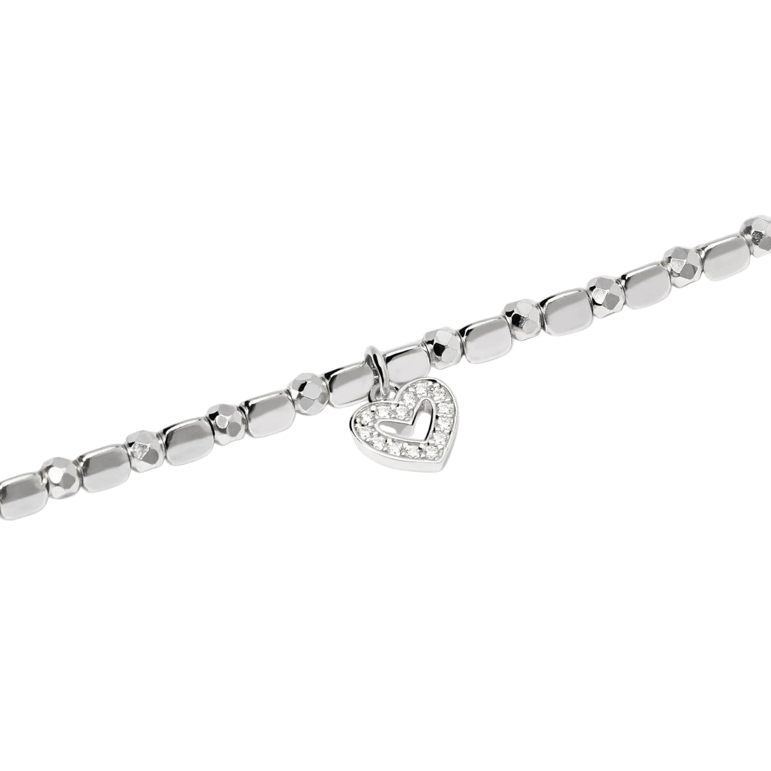 Mabina Bracciale con sfere e ciondolo cuore 534097