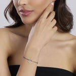 Load image into Gallery viewer, Mabina Bracciale con sfere e ciondolo cuore 534097