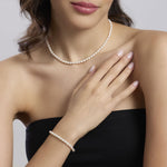 Load image into Gallery viewer, Mabina Girocollo in argento con perle coltivate 553828