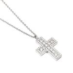 Load image into Gallery viewer, Mabina Girocollo in argento con croce in zirconi bianchi 553835