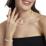 Load image into Gallery viewer, Mabina Girocollo in argento con perle coltivate 553839