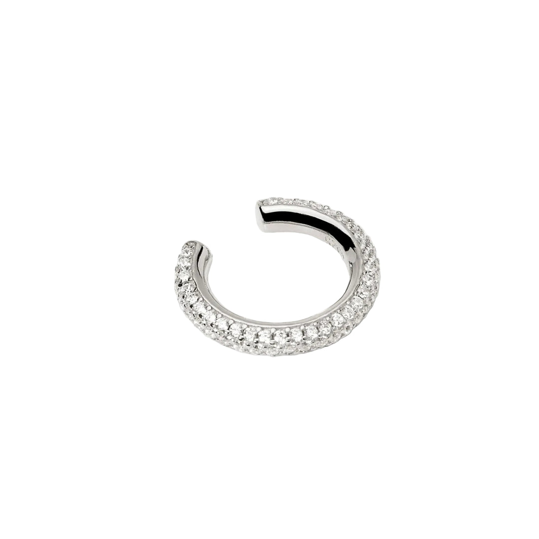 Mabina Orecchino ear cuff in argento con zirconi 563912