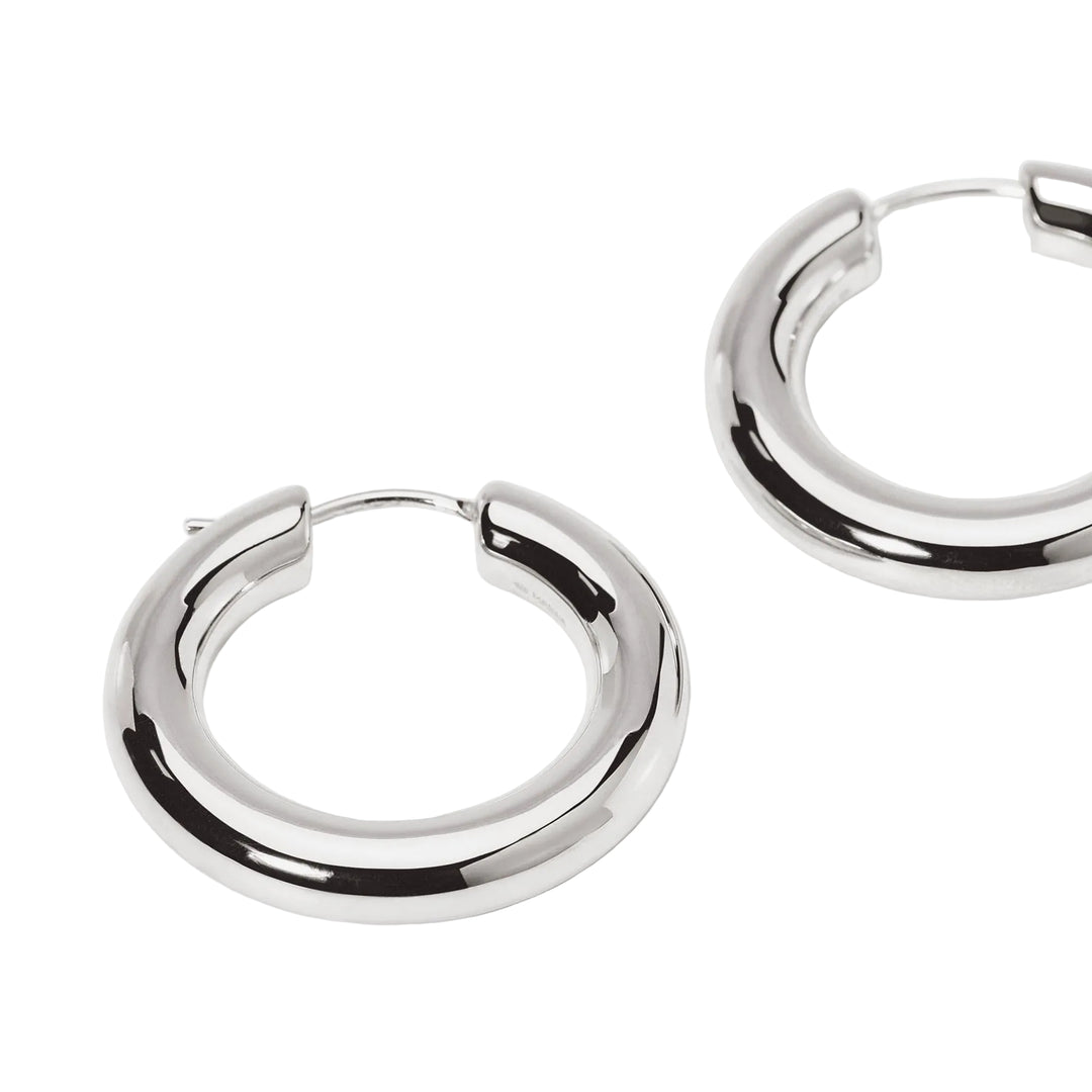 Mabina Orecchini a cerchio piatto in argento 563917