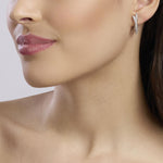 Load image into Gallery viewer, Mabina Orecchini argento con linee sinuose e zirconi 563936