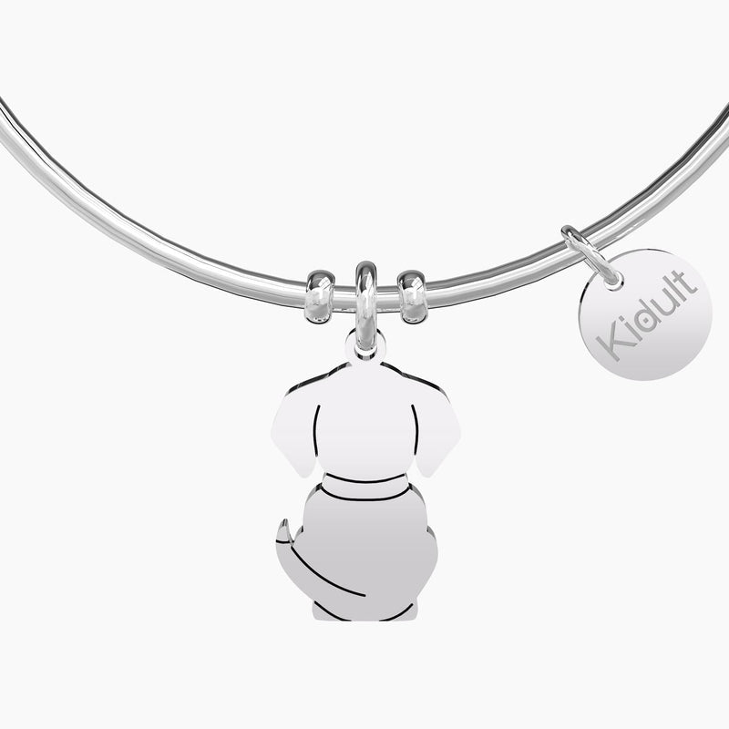 Bracciale rigido con ciondolo a forma di cane