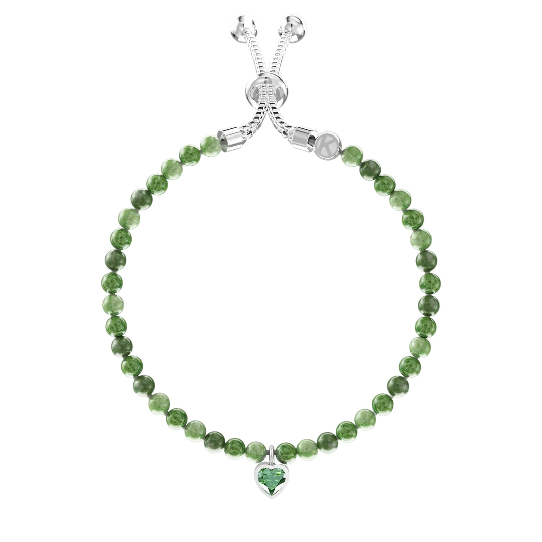 Bracciale con Diaspro e Ciondolo